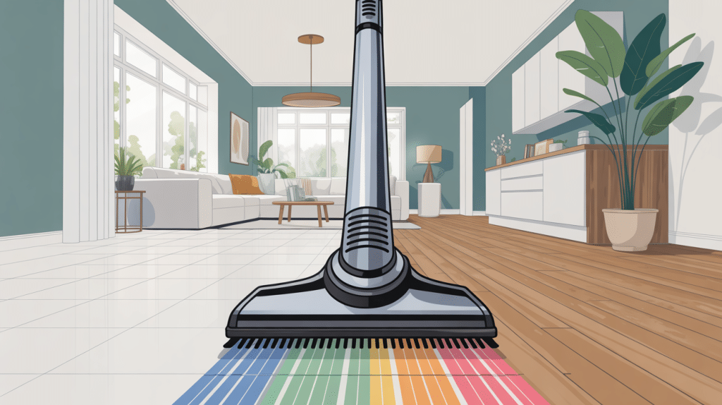 balai brosse electrique nettoie carrelage parquet vinyle