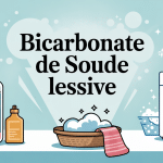 bicarbonate de soude lessive illustration machine à laver