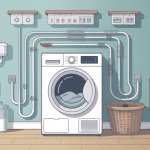 Branchement seche linge illustration installation securisee
