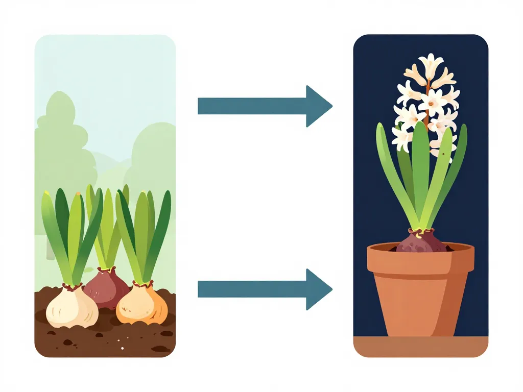 étapes plantation et forçage bulbes jacinthe lidl