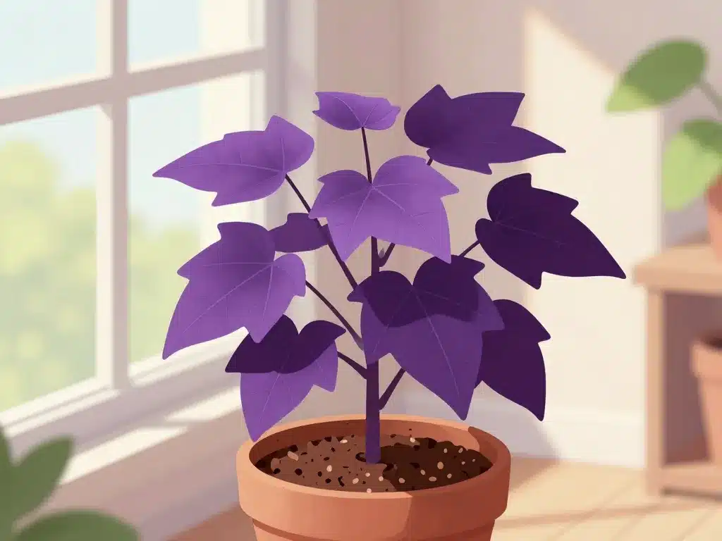 Oxalis regnellii triangularis pot intérieur lumineux feuillage pourpre