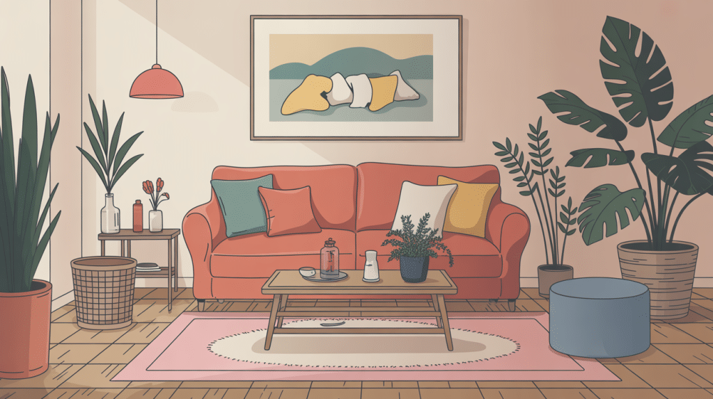 housse de clic clac 140x200 ambiance chaleureuse salon