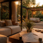 mon amenagement maison salon ouvert sur jardin