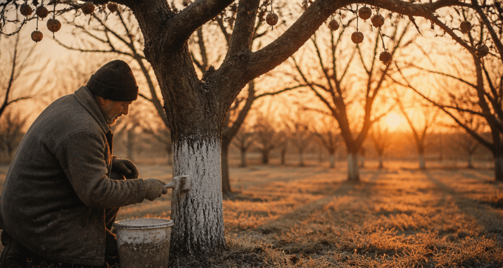 quand traiter les arbres fruitiers jardinier hiver