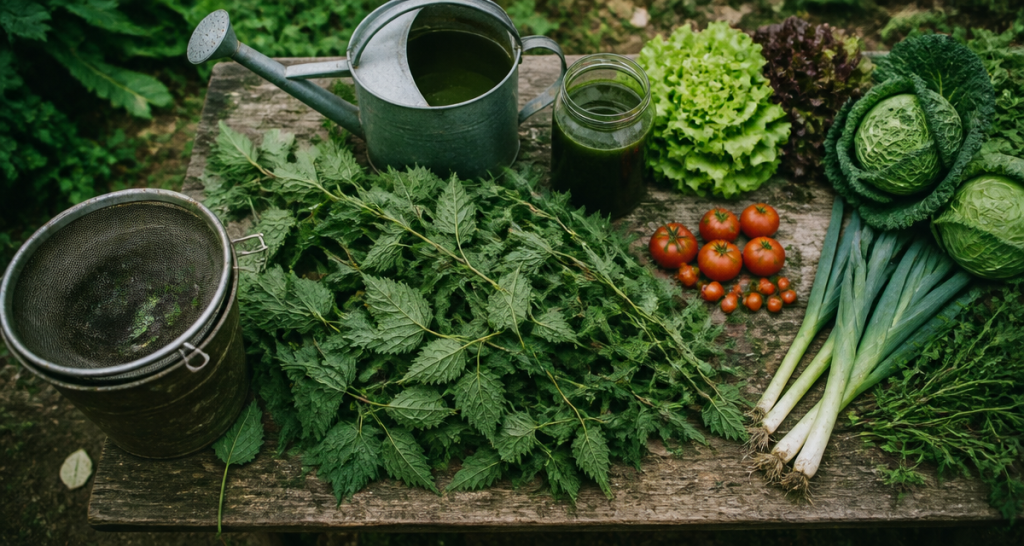 que peut on arroser avec du purin d'ortie sur légumes du potager