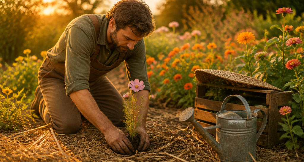 que planter en juillet août fleurs massif jardin été