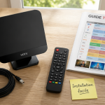 Antenne sans fil pour TV sur table avec télécommande