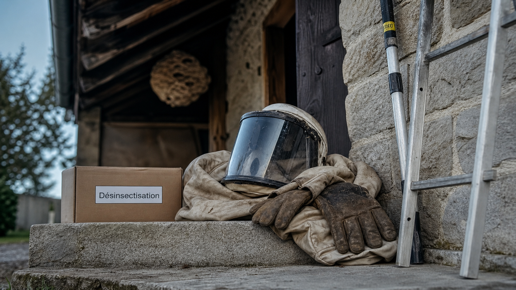 Nid de frelon comment le détruire : kit protection pour désinsectisation