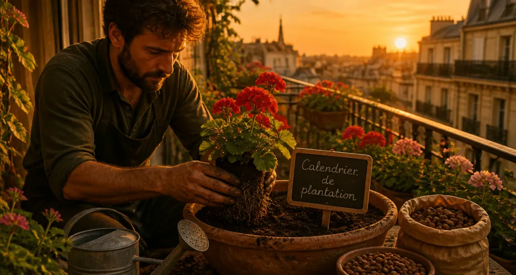 quand planter geranium en jardinière sur balcon