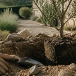 Quand planter olivier : motte en fosse, terre prête et arrosage