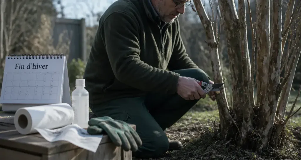 Quand tailler le lilas des indes : jardinier taille en fin d’hiver