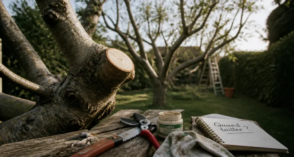 Quand tailler un figuier : branches et sécateur au jardin