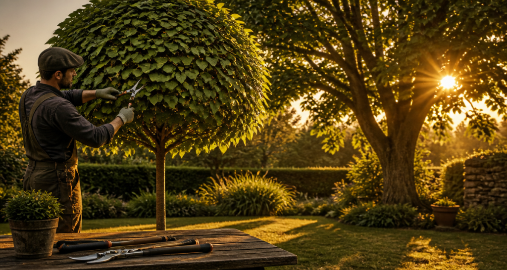 taille catalpa jardinier feuillage doré