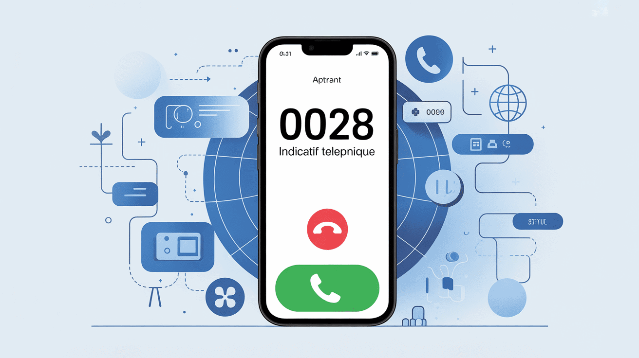 00228 indicatif de quel pays, illustration appel entrant smartphone
