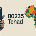 00235 indicatif de quel pays visuel Tchad carte Afrique centrale