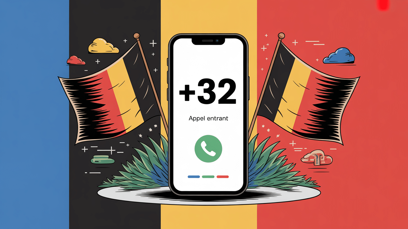 0032 indicatif de quel pays, smartphone appel Belgique