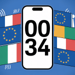 0034 indicatif de quel pays affiché sur smartphone moderne