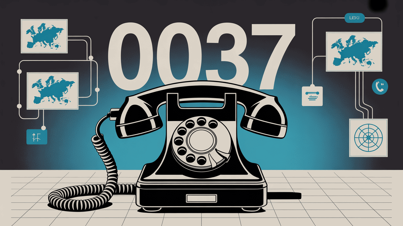 0037 indicatif de quel pays telephone vintage europe illustration