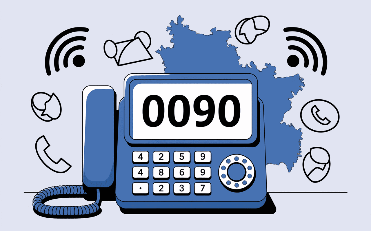 0090 indicatif de quel pays écran téléphone Turquie