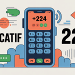224 indicatif de quel pays numéro affiché sur téléphone
