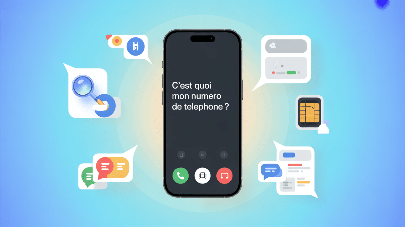 illustration smartphone c'est quoi mon numéro de téléphone icônes méthodes