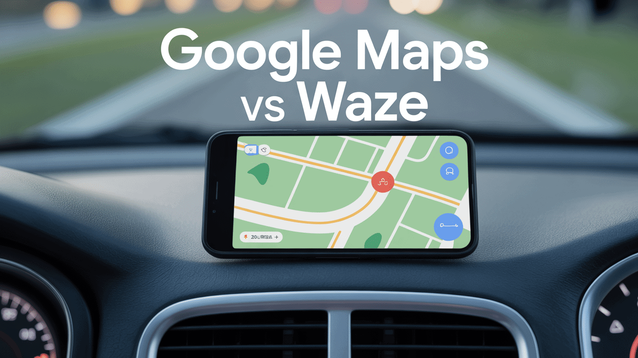 google maps vs waze comparatif visuel appli navigation auto