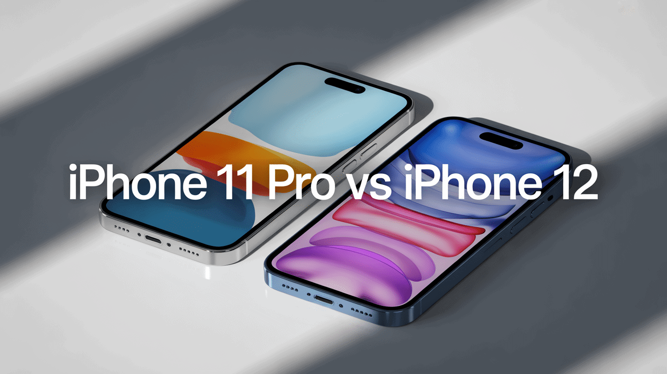 iphone 11 pro vs iphone 12 côte à côte design écran
