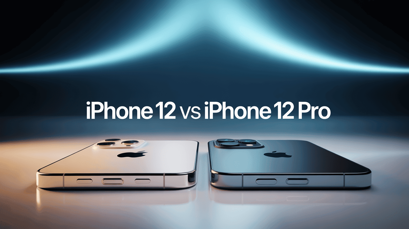 iphone 12 vs iphone 12 pro côte à côte, comparaison design