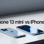 Comparaison iPhone 13 mini vs iPhone 13 côte à côte