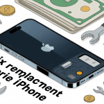 prix remplacement batterie iphone illustration moderne