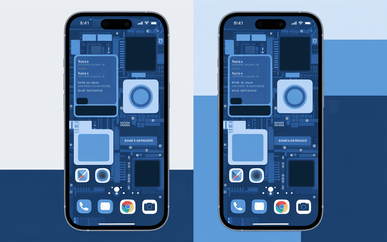 Comparaison technique iPhone 13 vs iPhone 14 composants internes