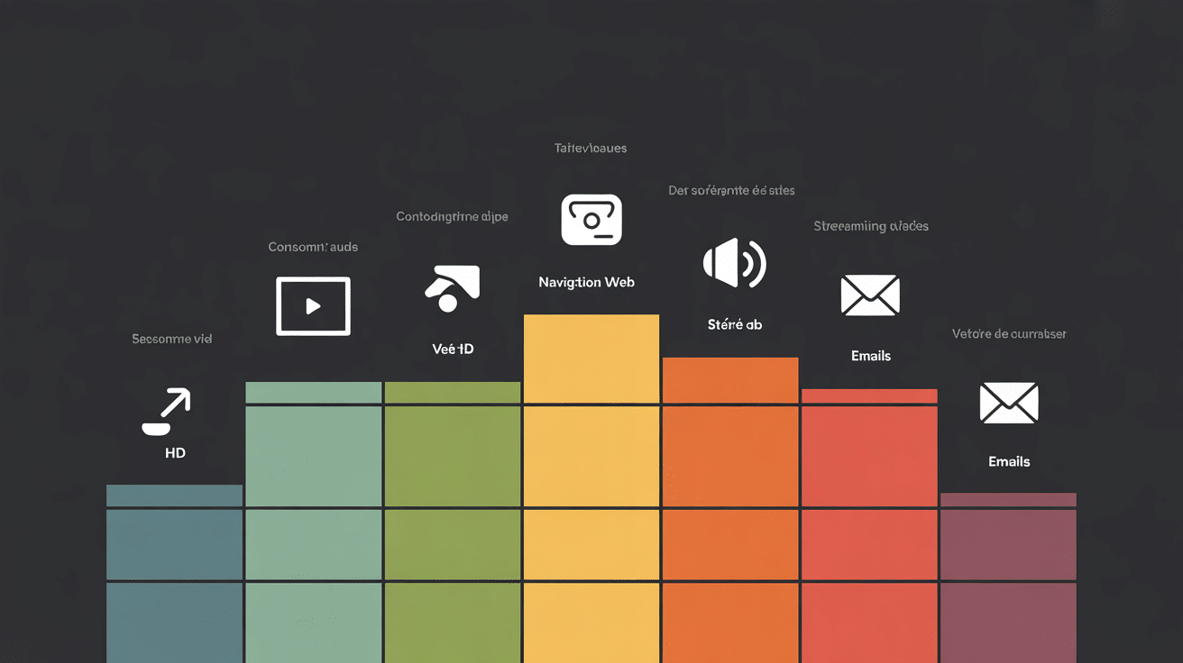 60 go internet combien de temps graphique consommation par usages