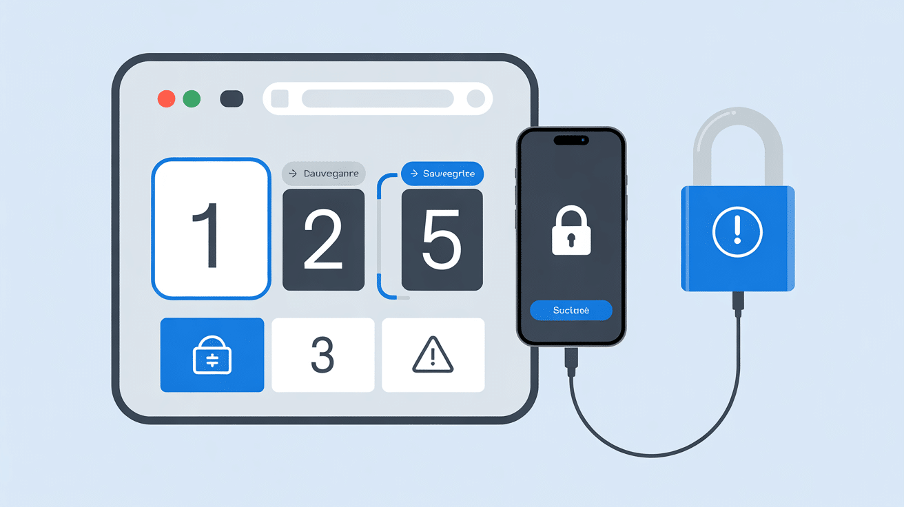 Installation checkra1n étapes numérotées sauvegarde sécurité