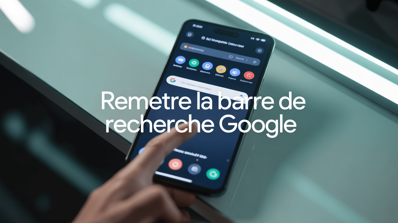 comment remettre la barre de recherche google sur mon portable image accueil