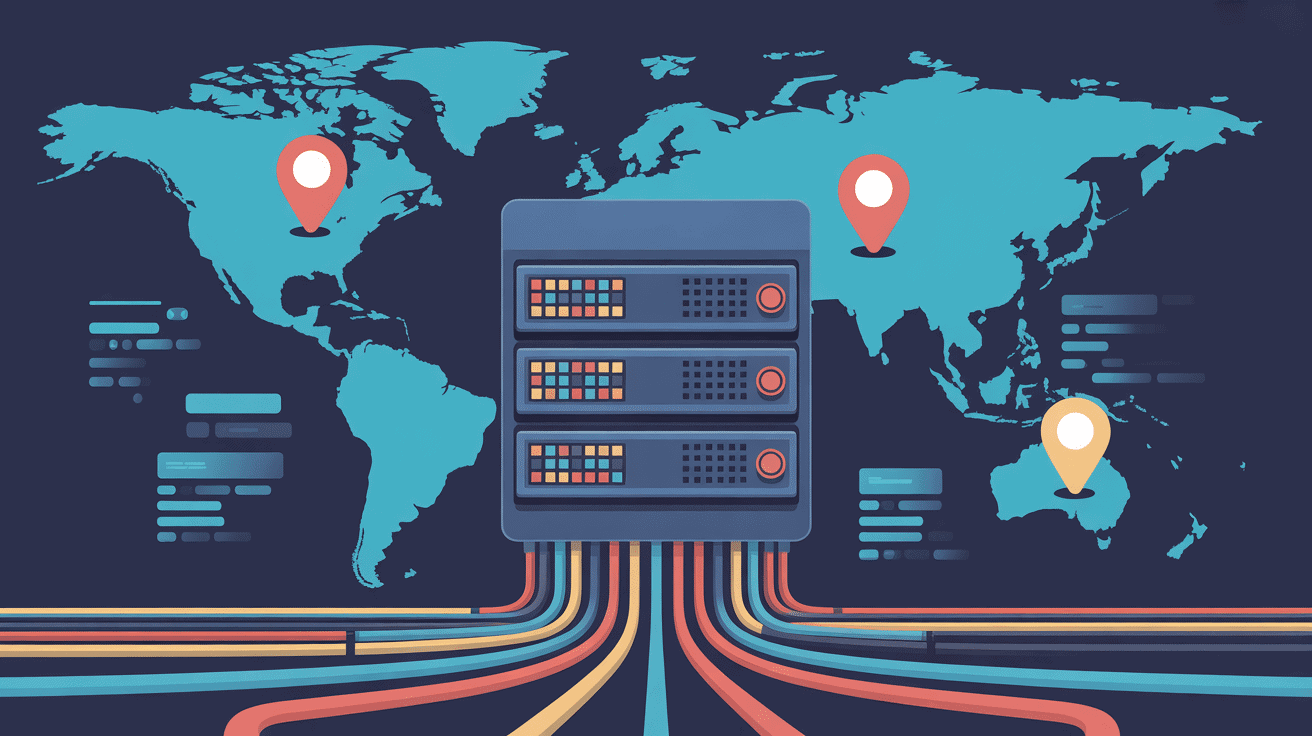 Serveur et carte pour montrer dans quel pays est située l'adresse IP 69.55.254.193