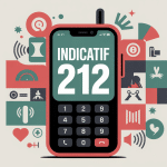 Indicatif 212 quel pays illustration telephone mobile