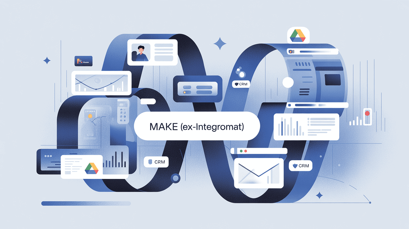 automate make diagramme flux connectés applications