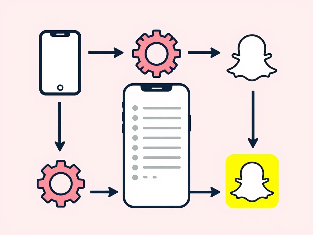diagramme etapes comment debloquer quelqu'un sur snap