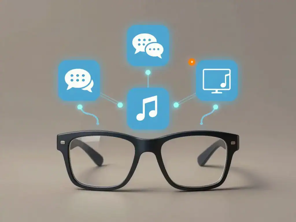 schéma fonctionnel lunette connectée usages principaux