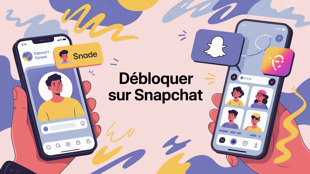 illustration très colorée comment debloquer sur snap