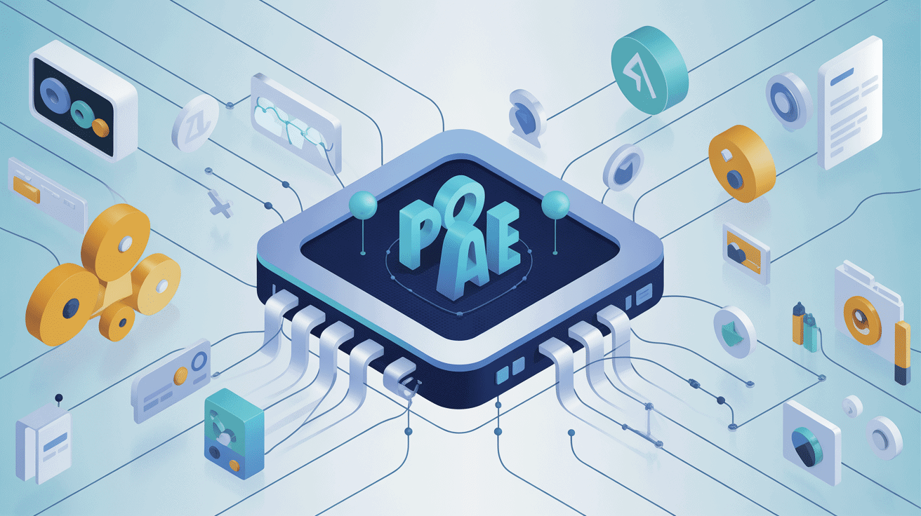 Illustration centrale Poe AI interface avec plusieurs IA