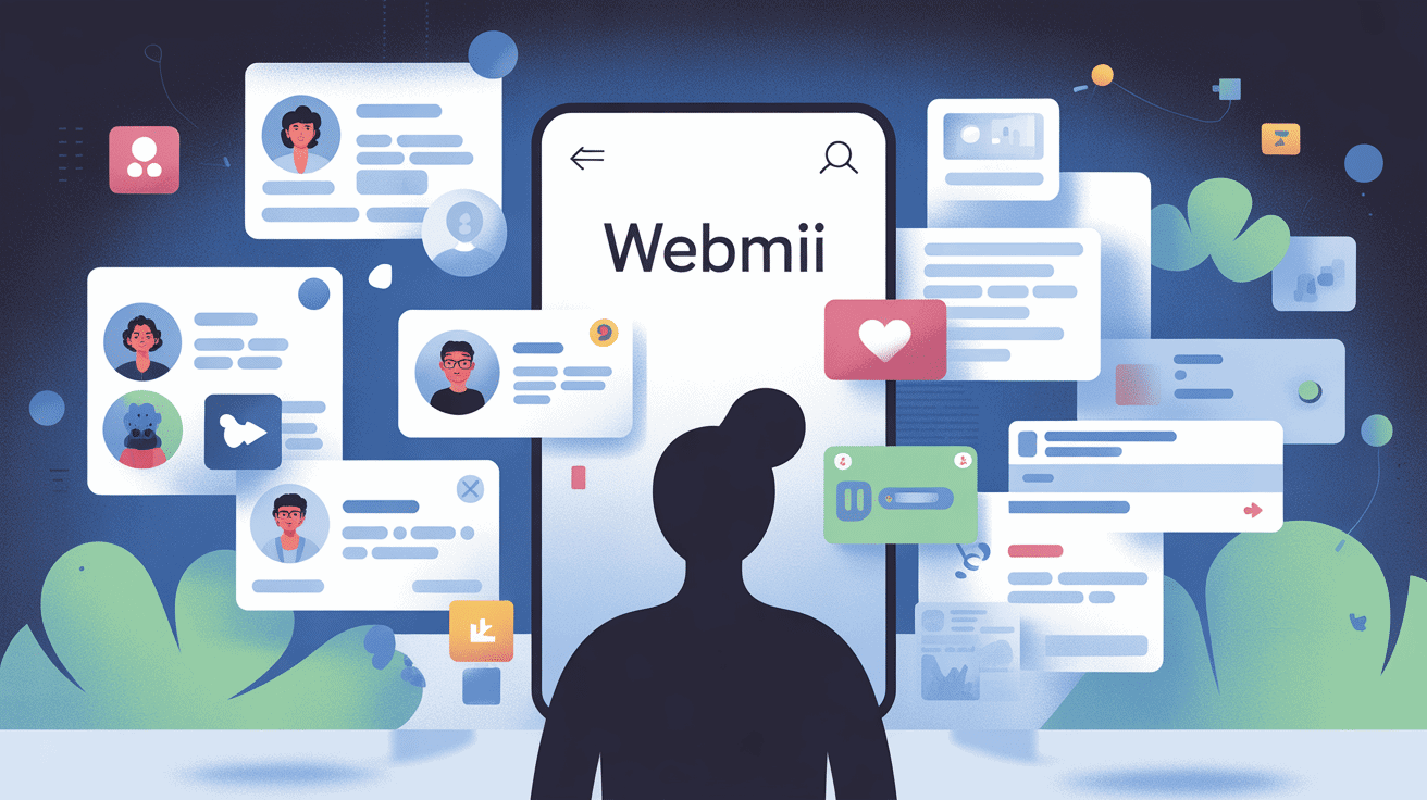 Webmii illustration profils et empreintes numériques