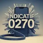 Téléphone mobile affichant indicatif 0270 pour démarchage