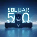 Illustration barre de son JBL Bar 500 avec caisson basses
