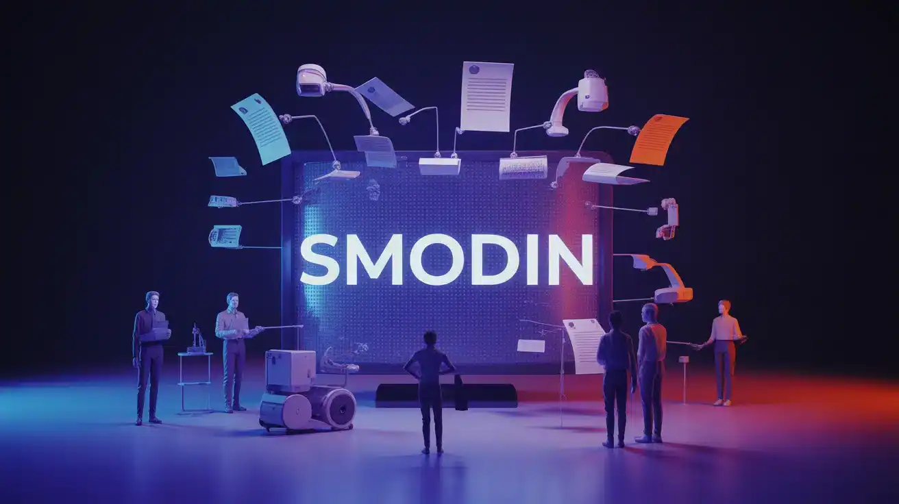 Illustration Smodin transformation rédaction web IA