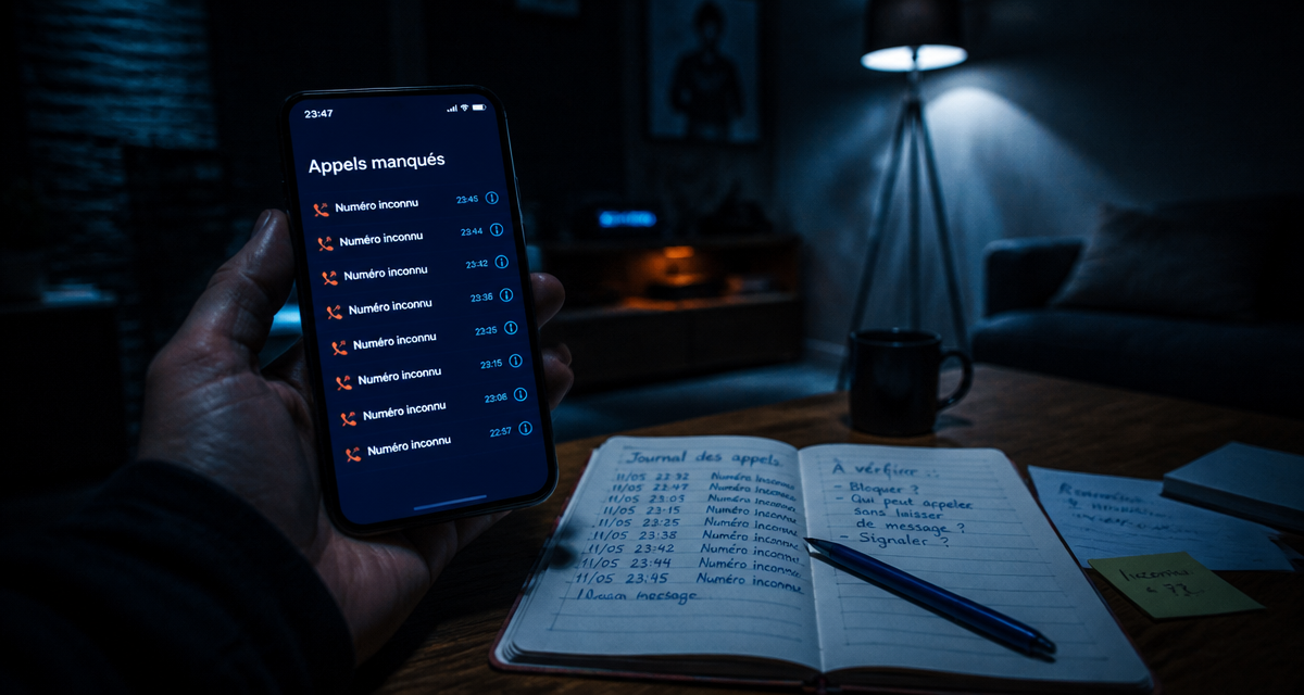 harcelement telephonique appels manques smartphone