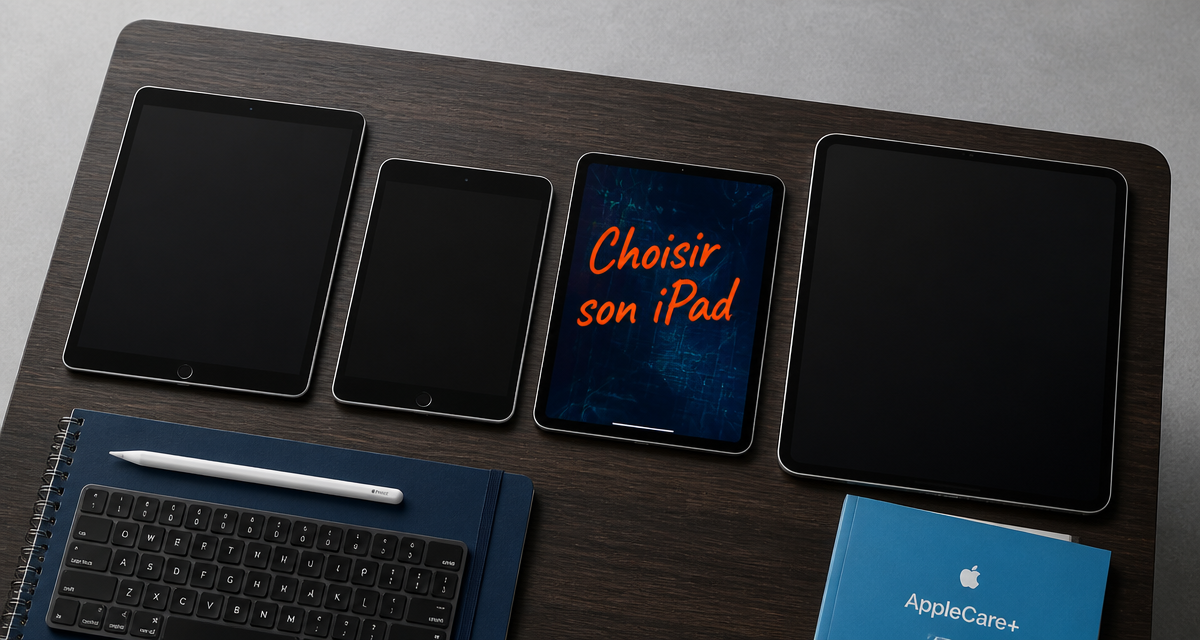 ipad prix quatre modèles et accessoires sur table