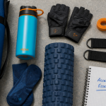 accessoire pour sport tapis gourde gants bandes