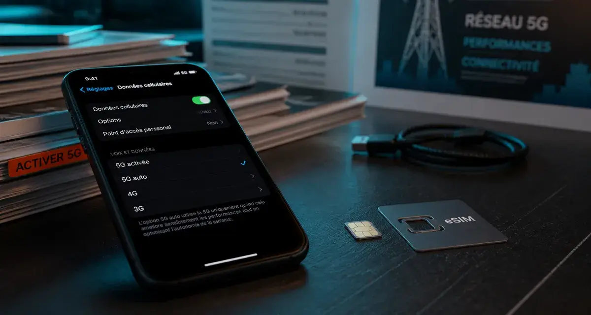 Comment activer la 5G sur iPhone : Réglages Voix et données sur 5G auto