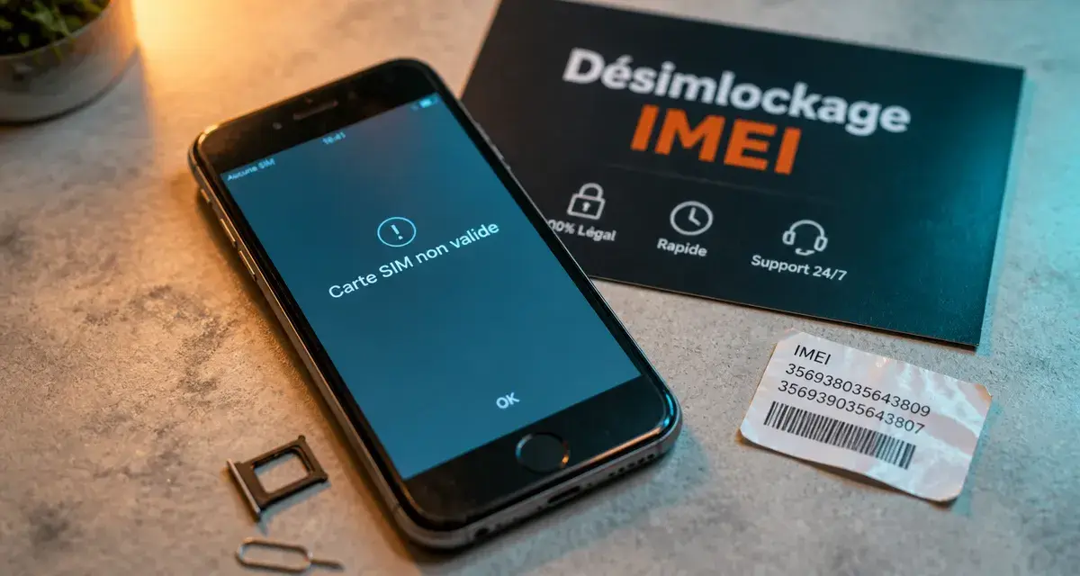 Débloquer un téléphone tout opérateur en 2 min : carte SIM non valide, désimlockage IMEI rapide
